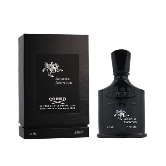 Creed Absolu Aventus bottle photographed beside its box