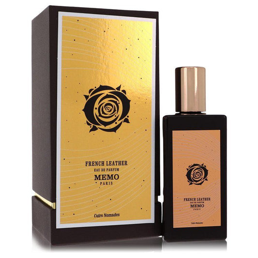 French Leather By Memo Paris fragrance bottle and outer packaging