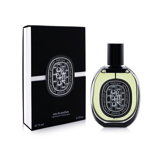 Diptyque Orphéon Eau de Parfum bottle with box on a plain background