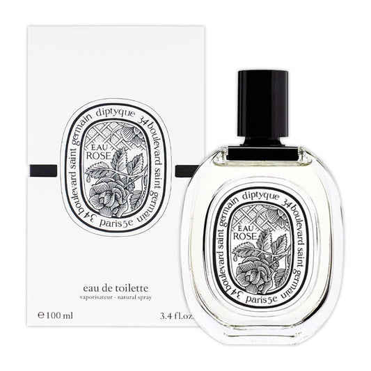 Eau Rose By Diptyque fragrance bottle and outer packaging