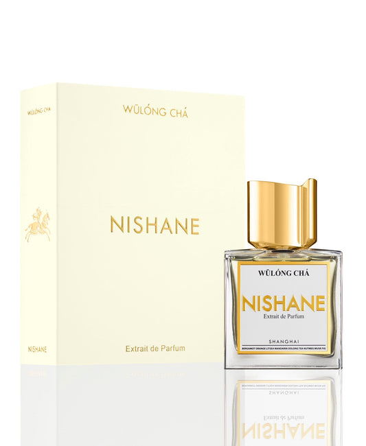 Wūlóng Chá By Nishane bottle photographed beside its box