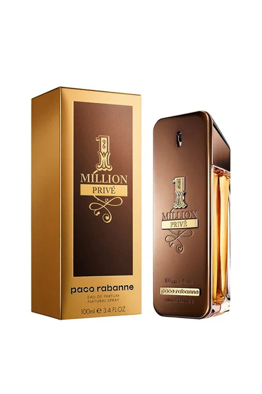 1 Million Privé By Rabanne bottle photographed beside its box