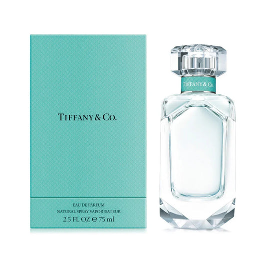 Tiffany And Co Eau de Parfum By Tiffany bottle photographed beside its box