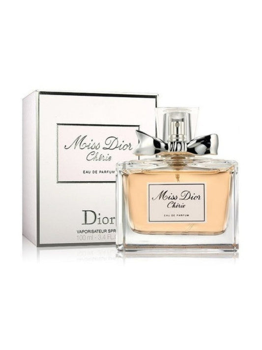 Miss Dior Chérie fragrance bottle and outer packaging