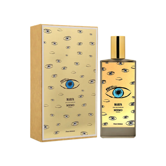 Marfa By Memo Paris bottle photographed beside its box