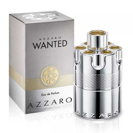 Azzaro Wanted Eau de Parfum fragrance bottle and outer packaging