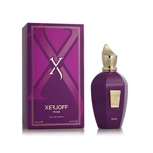 Muse By Xerjoff bottle photographed beside its box