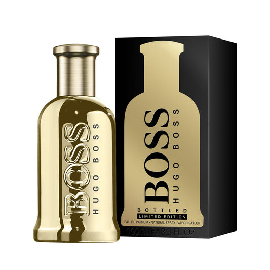 Hugo Boss Bottled Collector Eau de Parfum bottle photographed beside its box