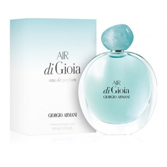 Giorgio Armani Air di Gioia fragrance bottle and outer packaging
