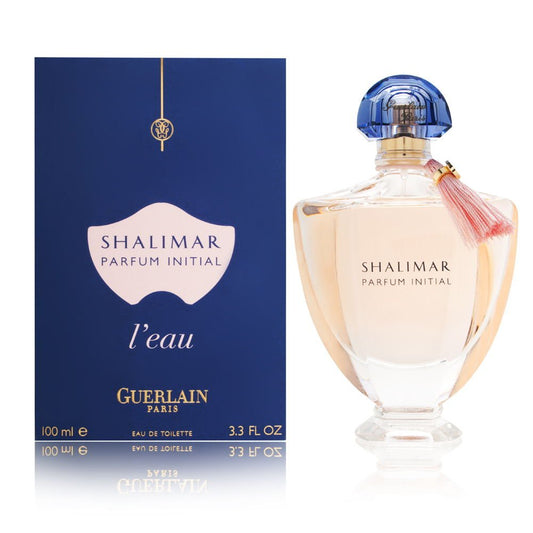 Guerlain Shalimar Parfum Initial L'Eau fragrance bottle and outer packaging
