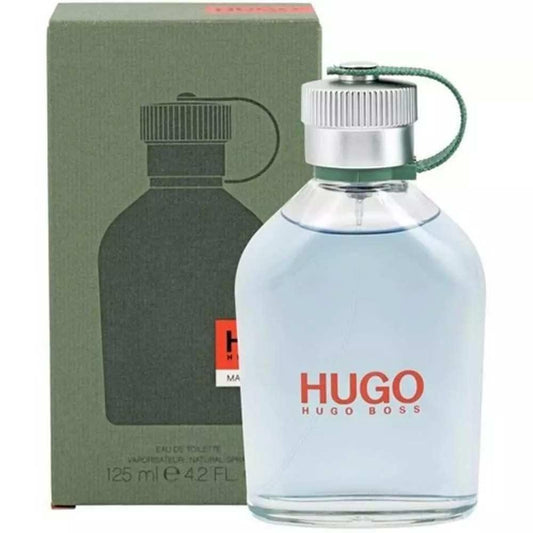 Bottle of Hugo Boss Bottled Eau de Toilette 150 ml shown next to its packaging