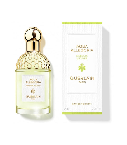 Guerlain Néroli Vétiver bottle photographed beside its box