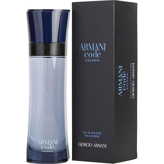 Giorgio Armani Armani Code Colonia fragrance bottle and outer packaging