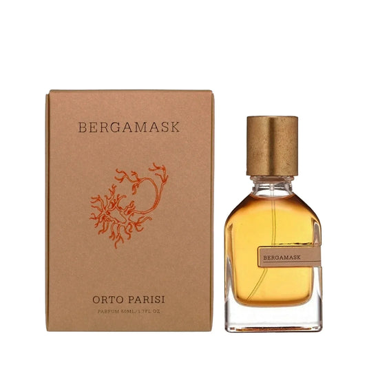Bergamask by Orto Parisi bottle with box on a plain background