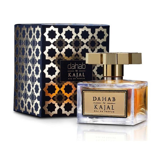 Bottle of Kajal Dahab shown next to its packaging