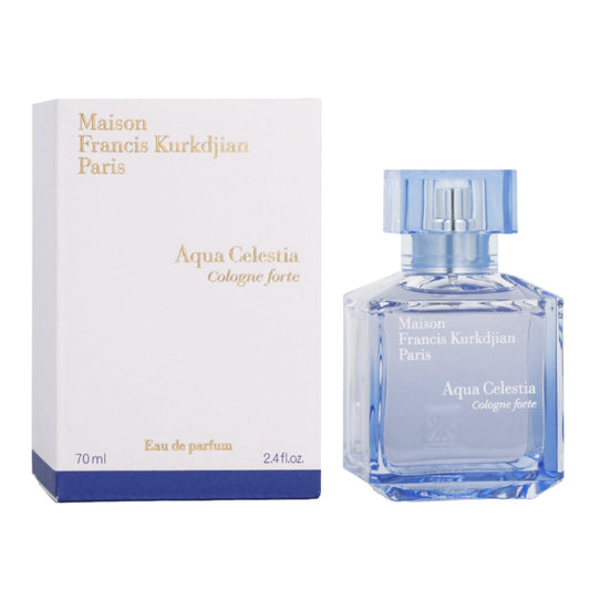 Aqua Celestia Forte By Maison Francis Kurkdjian fragrance bottle and outer packaging