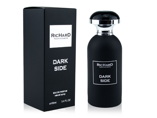 Dark Side By Richard bottle photographed beside its box
