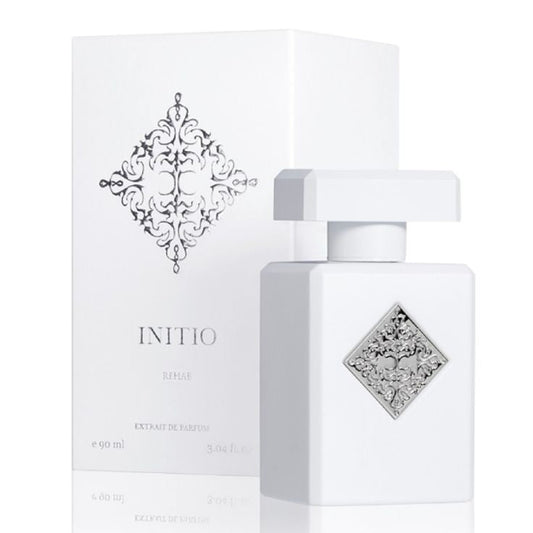 Bottle of Initio Rehab shown next to its packaging