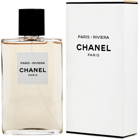 Bottle of Chanel Paris–Riviera shown next to its packaging