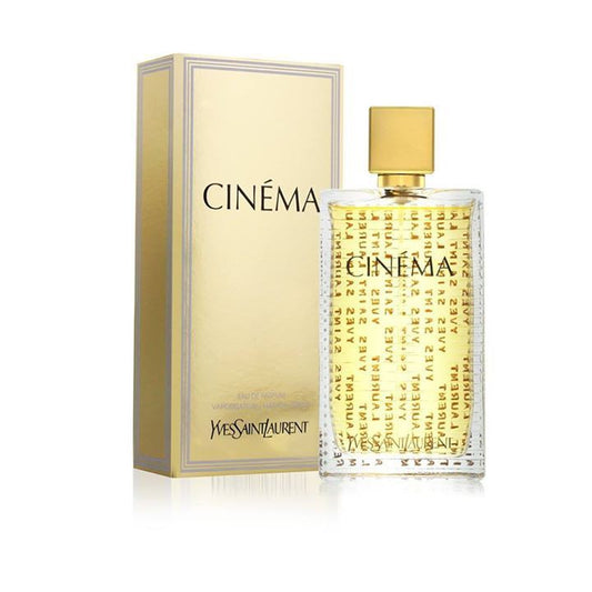 Cinéma by Yves Saint Laurent bottle with box on a plain background