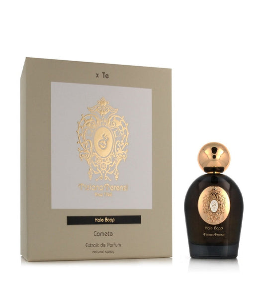 Hale Bopp Comet Extrait de Parfum bottle with box on a plain background