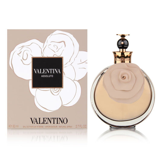 Valentina Assoluto fragrance bottle and outer packaging