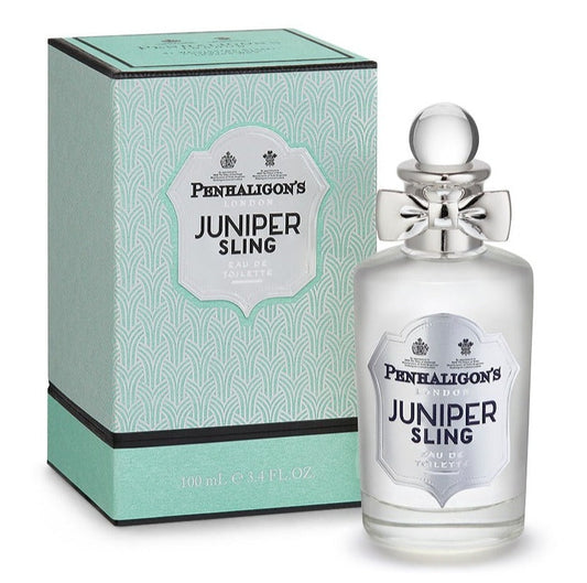 Penhaligon's Juniper Sling fragrance bottle and outer packaging