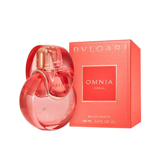 Bvlgari Omnia Coral Eau de Toilette fragrance bottle and outer packaging