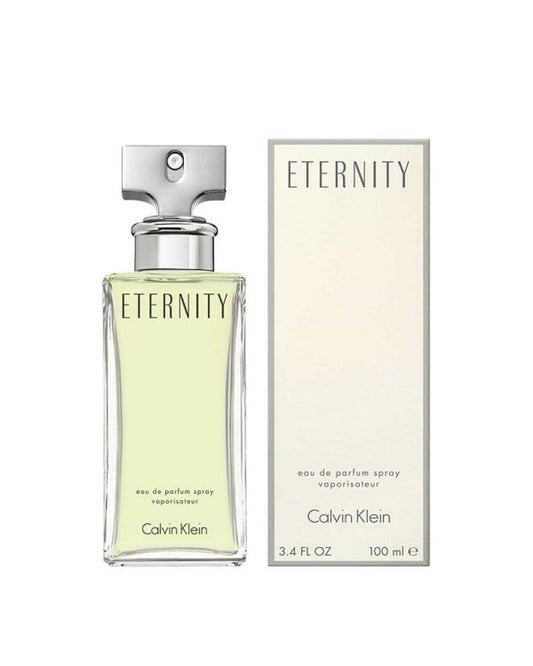 Calvin Klein Eternity fragrance bottle and outer packaging