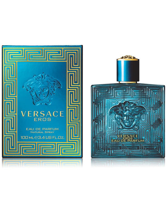 Versace Eros fragrance bottle and outer packaging