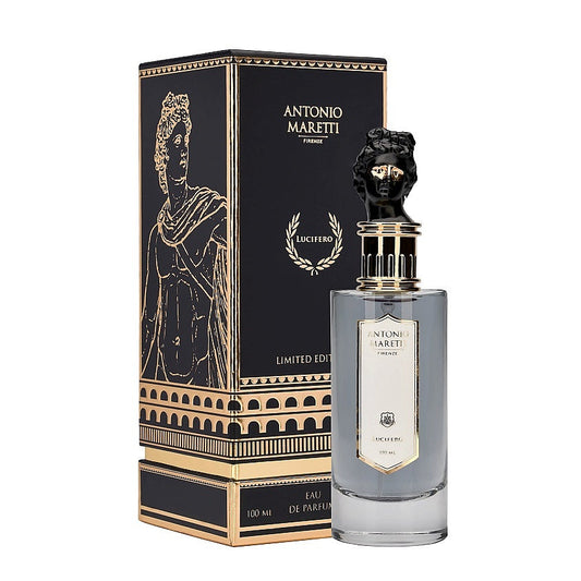 Antonio Maretti Lucifero fragrance bottle and outer packaging
