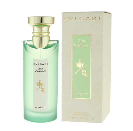 Bvlgari Eau Parfumée au Thé Vert fragrance bottle and outer packaging
