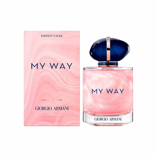 Giorgio Armani My Way Nacre fragrance bottle and outer packaging