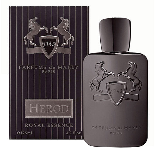 Herod by Parfums de Marly bottle with box on a plain background