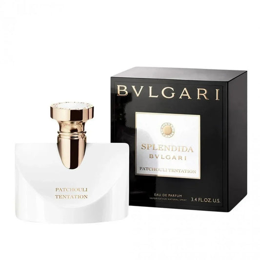 Bvlgari Splendida Patchouli Tentation fragrance bottle and outer packaging