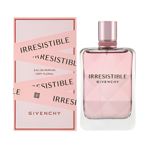 Givenchy Irresistible Very Floral bottle photographed beside its box