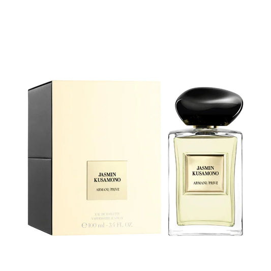 Giorgio Armani Jasmin Kusamono bottle photographed beside its box