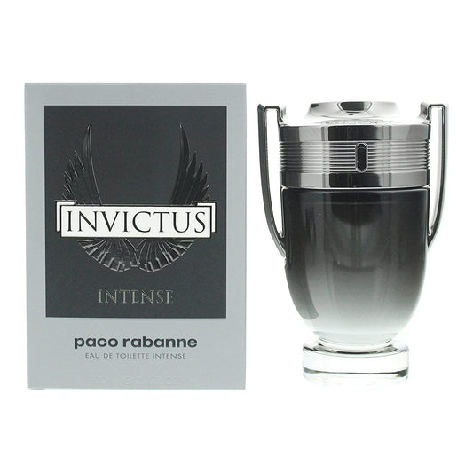 Invictus Intense fragrance bottle and outer packaging