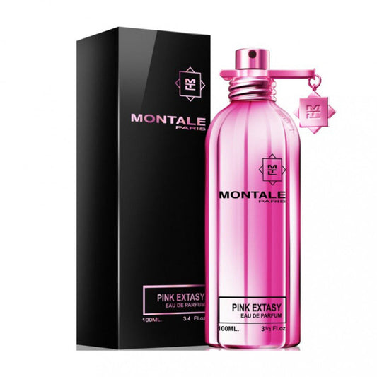Montale Pink Extasy bottle with box on a plain background