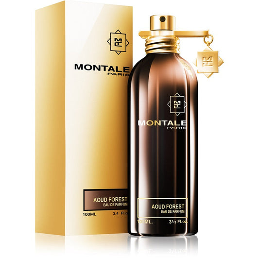 Aoud Forest By Montale bottle photographed beside its box