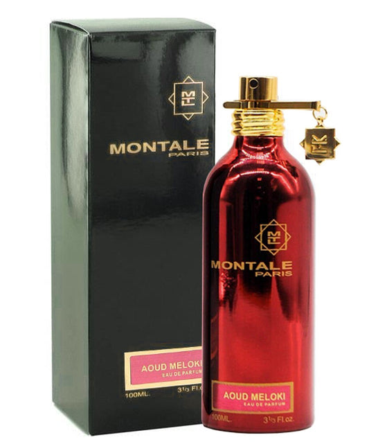 Montale Aoud Moloki bottle photographed beside its box