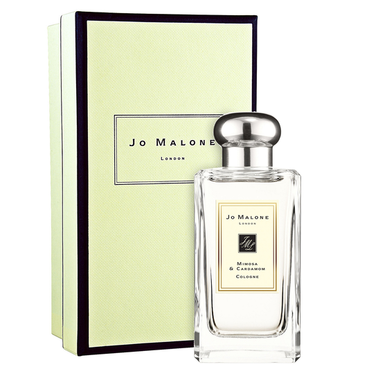 Jo Malone Mimosa & Cardamom fragrance bottle and outer packaging