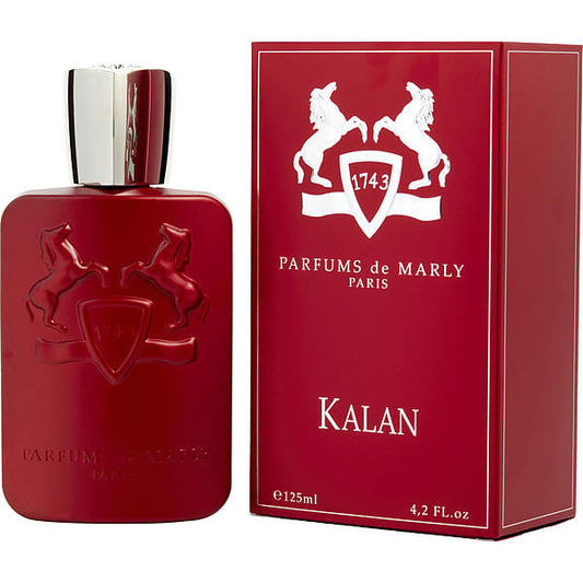 Kalan by Parfums de Marly bottle photographed beside its box