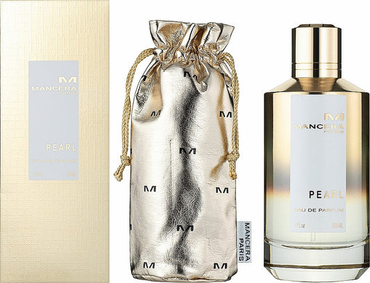 Mancera Pearl fragrance bottle and outer packaging