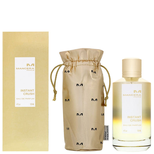 Bottle of Mancera Instant Crush shown next to its packaging