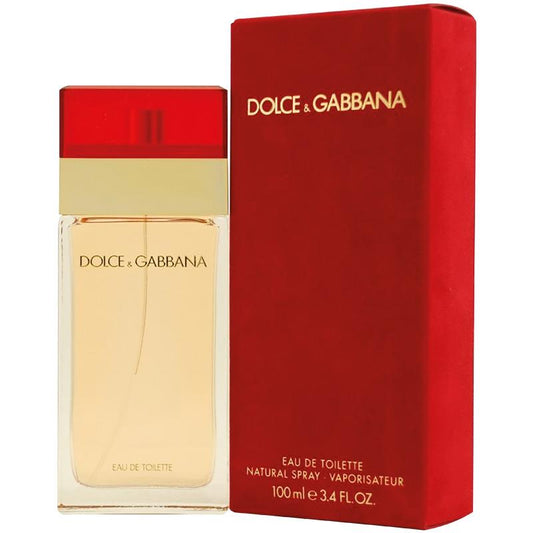 Bottle of Dolce & Gabbana Red shown next to its packaging