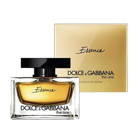 Bottle of Dolce & Gabbana The One Essence Eau de Parfum shown next to its packaging