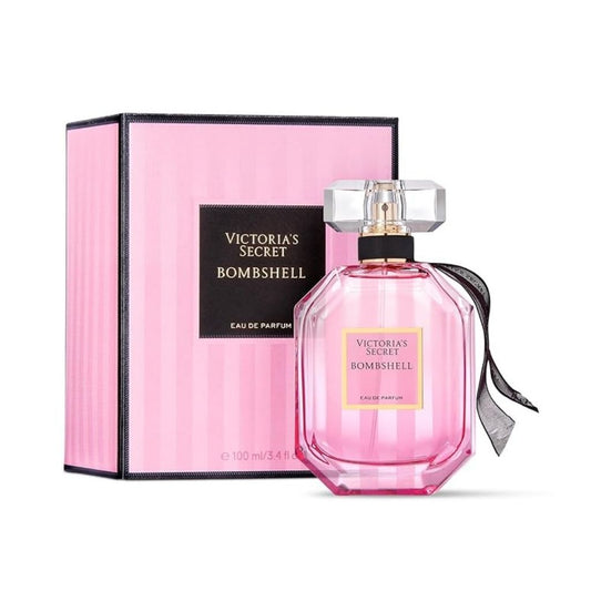 Bombshell Eau de Parfum bottle photographed beside its box