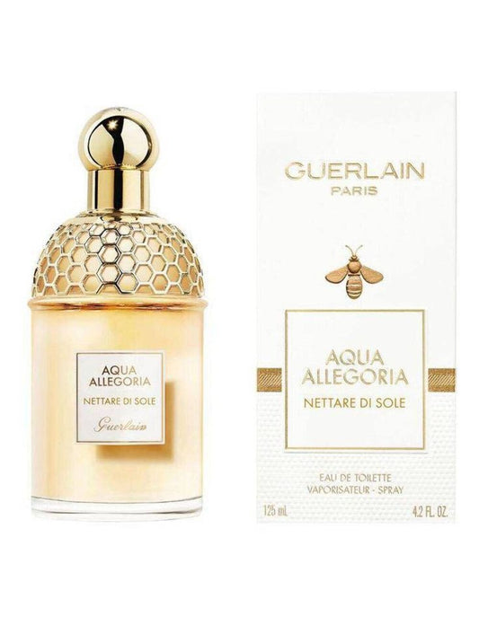 Guerlain Aqua Allegoria Nettare Di Sole bottle photographed beside its box