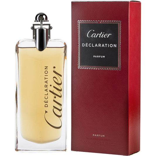 Bottle of Cartier Déclaration shown next to its packaging